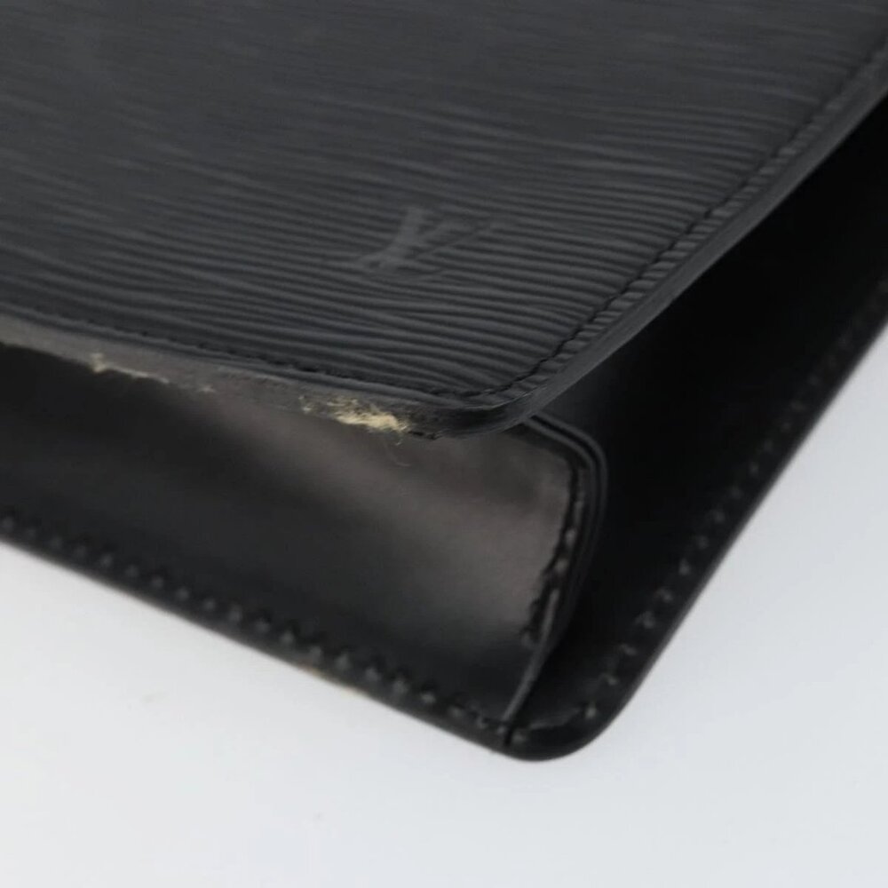 LOUIS VUITTON Epi Pochette Homme Clutch Bag Black Noir M52522 LV Auth ep11385 - Picture 7 of 16